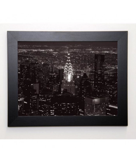 SETBOUN MICHEL Image encadrée Le Chrysler Building et l\'East River 37x47 cm Gris