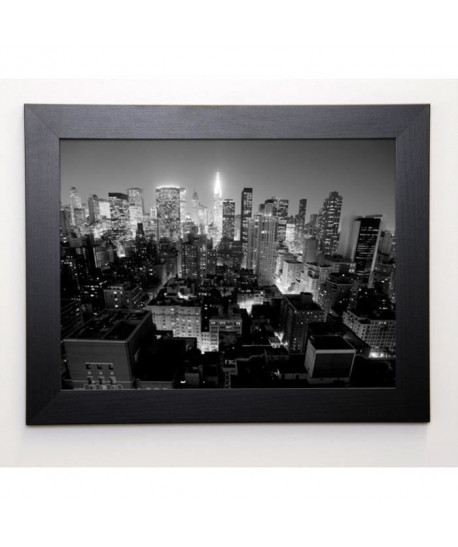 SETBOUN MICHEL Image encadrée Chrysler Building Manhattan Night 37x47 cm Gris