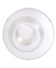 Plafonnier rond a 2 lumieres Dony diametre 30 cm hauteur 20 cm E27 40W blanc et opaque