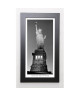 SILBERMAN Image encadrée Statue of Liberty 29,7x57 cm Gris