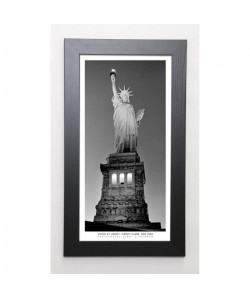 SILBERMAN Image encadrée Statue of Liberty 29,7x57 cm Gris