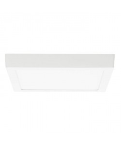 Plafonnier LED carré hauteur 4 cm 18W équivalent a 120W blanc