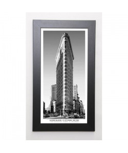 SILBERMAN Image encadrée Flatiron Building 29,7x57 cm Gris