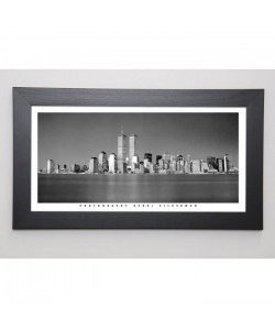 SILBERMAN Image encadrée New York Skyline 29,7x57 cm Gris