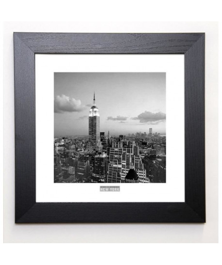 SILBERMAN Image encadrée Empire State Building 37x37 cm Gris