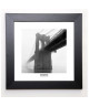 SILBERMAN Image encadrée Brooklyn Bridge Fog 37x37 cm Noir