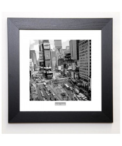 SILBERMAN Image encadrée Times Square 37x37 cm Gris