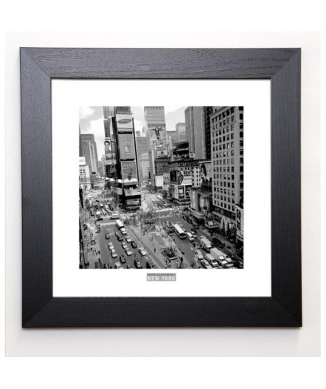 SILBERMAN Image encadrée Times Square 37x37 cm Gris