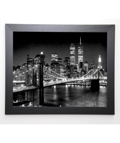 SILBERMAN Image encadrée Brooklyn Bridge  47x57 cm  Noir