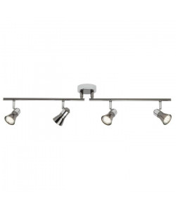 Plafonnier LED a 4 lumieres Jupp 4xGU10 3W chrome et noir