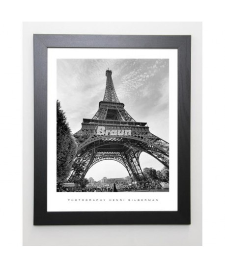 SILBERMAN Image encadrée La Tour Eiffel, Paris  47x57 cm  Gris