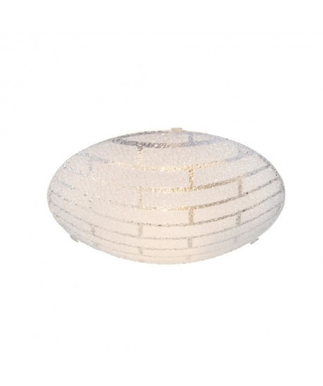 GLOBO Plafonnier L25 x l25 x h8 cm  Blanc