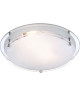 GLOBO Plafonnier ILLU L31,5 x l31,5 x h8,5 cm  Chrome