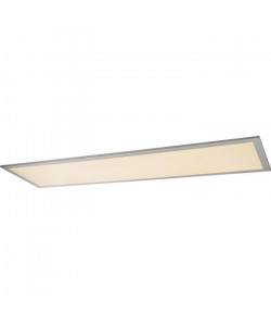 Plafonnier LED aluminium 5,6x30x120cm Gris en métallisé