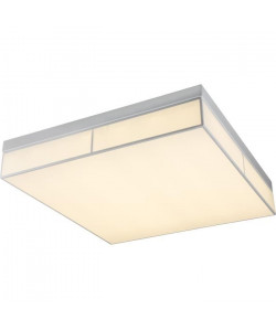 Plafonnier LED en métal 12x60x60cm Blanc