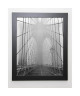 SILBERMAN Image encadrée Foggy Day on Brooklyn Bridge  47x57 cm  Gris