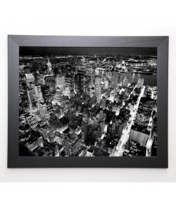 SILBERMAN Image encadrée Empire State, East View  47x57 cm  Noir