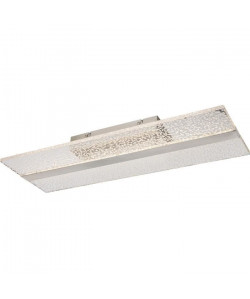 Plafonnier LED en nickel mat 7x20,5x60cm