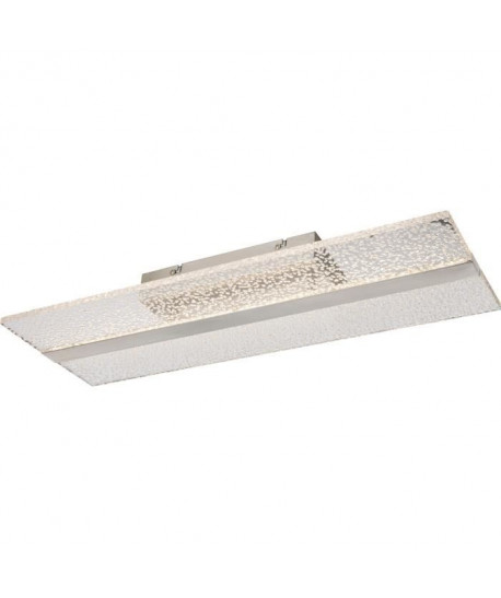 Plafonnier LED en nickel mat 7x20,5x60cm