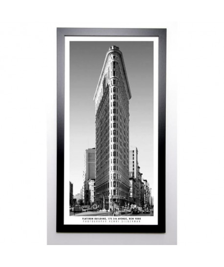 SILBERMAN Image encadrée Flatiron Building 57x107 cm Gris