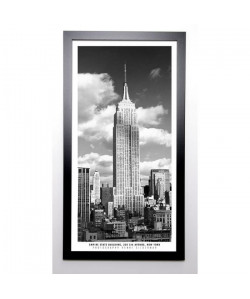 SILBERMAN Image encadrée Empire State Building 57x107 cm Gris