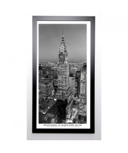 SILBERMAN Image encadrée Chrysler Building 57x107 cm Gris