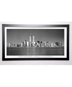 SILBERMAN Image encadrée New York Skyline 57x107 cm Gris