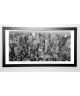 SILBERMAN Image encadrée Looking Up Fifth Avenue 57x107 cm Gris