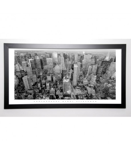 SILBERMAN Image encadrée Looking Up Fifth Avenue 57x107 cm Gris