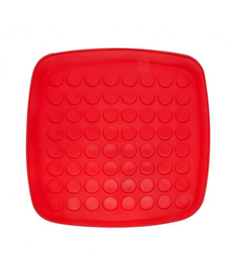 FRANDIS Plateau égoutoir  L 34 x l 34 cm  Rouge