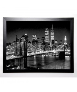 SILBERMAN Image encadrée Brooklyn Bridge 67x87 cm Gris