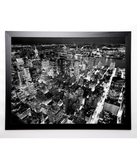 SILBERMAN Image encadrée Empire State, East View 67x87 cm Noir