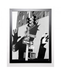 SILBERMAN Image encadrée Bond Street Billboard 67x87 cm Gris