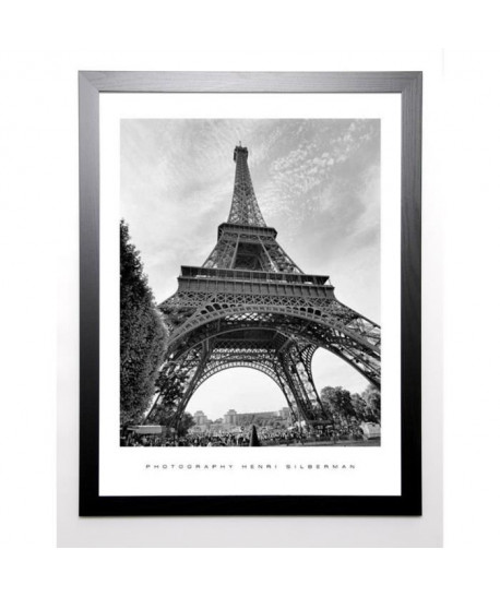 SILBERMAN Image encadrée La Tour Eiffel, Paris 67x87 cm Gris