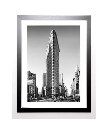 SILBERMAN Image encadrée Flatiron 67x87 cm Gris