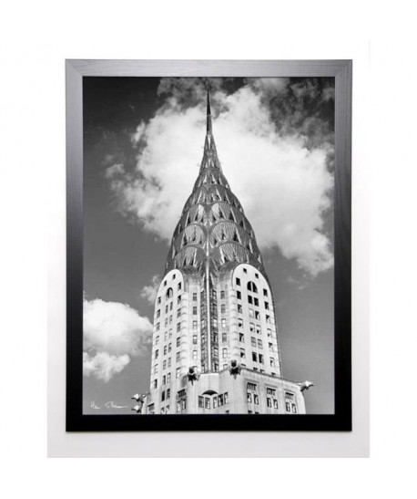 SILBERMAN Image encadrée Top of Chrysler Building 67x87 cm Gris