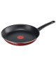 TEFAL SIMPLICITY Lot de 3 poeles B3059802 202428cm Gaz Rouge velours