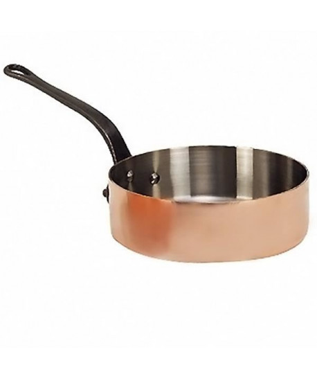 DE BUYER Sauteuse droite cuivre inox et fonte  ř 20 cm