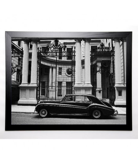 SILBERMAN Image encadrée Rolls Royce 67x87 cm Noir