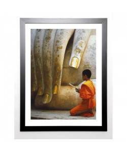 SITTON Image encadrée The Hand of Buddha 67x87 cm Multicolore