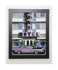 SOHM Image encadrée Miami, South Beach  47x57 cm  Violet