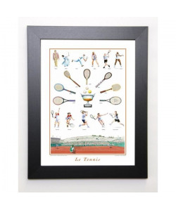 SPORT COLLECTION Image encadrée Le tennis 37x47 cm Multicolore