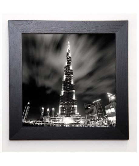 STAWIARZ MARCIN Image encadrée Burj Khalifa, Dubai 37x37 cm Gris