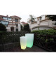 LUMISKY Pot lumineux Led sur batterie rechargeable avec télécommande  43 x 43 x 85 cm