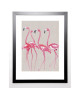 SUMMER THORNTON Image encadrée Elegant Flamingos 67x87 cm Rose