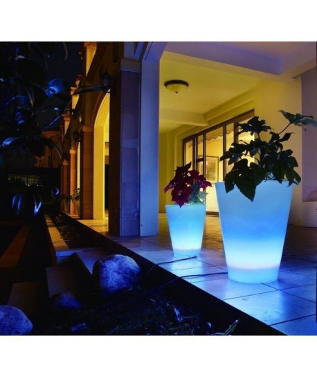 LUMISKY Vase lumineux conique Led télécommandable 38cm  Multicolore
