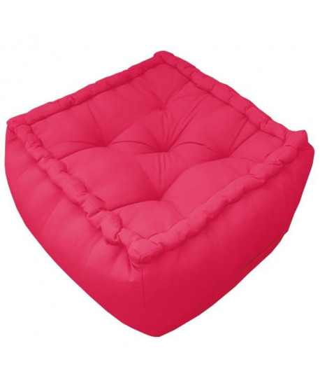 DEKOANDCO Pouf  40 x 40 x 30 cm  Rose fuchsia