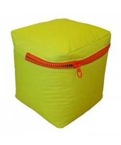 Pouf carré 40x40 cm vert anis