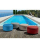 Pouf rond gonflable OUTDOOR Ř55cm rouge