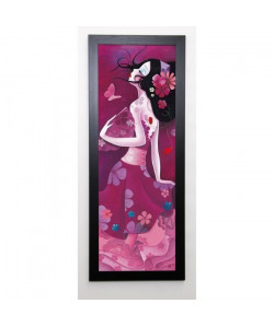 SYBILE Image encadrée Harmonie 40x102 cm Rose